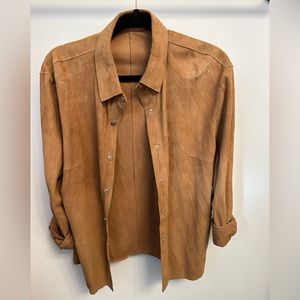 Burberry Suede Button Down